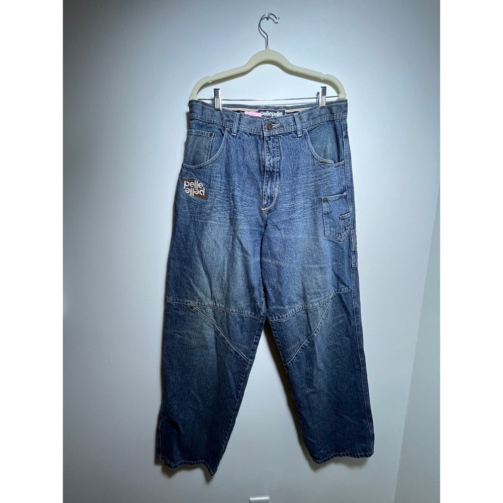 Vintage Pelle Pelle Marc Buchanan Baggy Carpenter Jeans Blue Denim